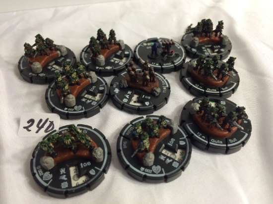Lot of 10 Pieces Collector Loose Wizkids Miniature 2003 Armor Battle Mini-Figures - See Pictures