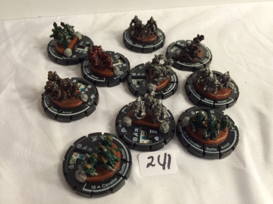 Lot of 10 Pieces Collector Loose Wizkids Miniature 2003 Armor Battle Mini-Figures - See Pictures