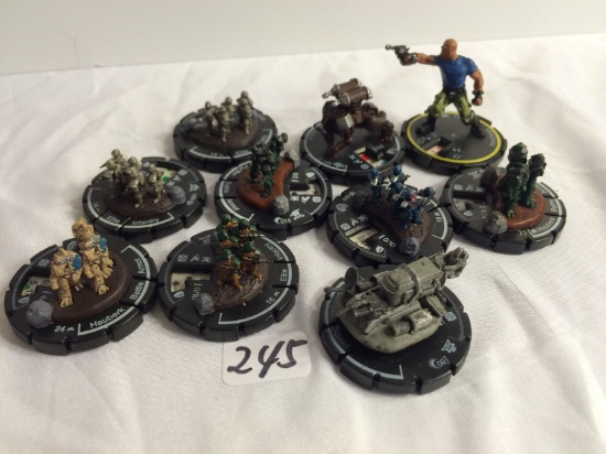 Lot of 10 Pieces Collector Loose Wizkids Miniature 2003 Armor Battle Mini-Figures - See Pictures