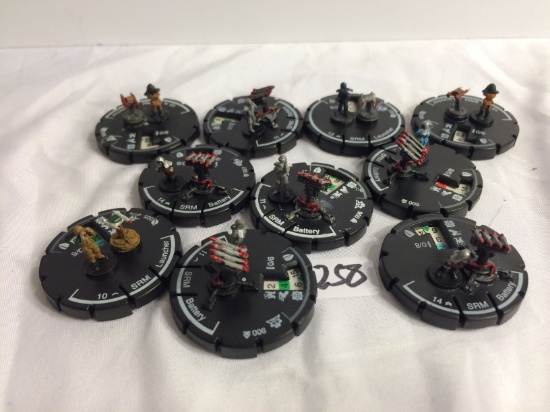 Lot of 10 Pieces Collector Loose Wizkids Miniature 2003 Armor Battle Mini-Figures - See Pictures