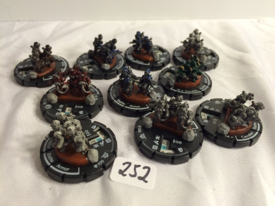 Lot of 10 Pieces Collector Loose Wizkids Miniature 2003 Armor Battle Mini-Figures - See Pictures