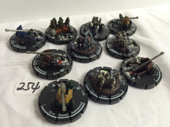 Lot of 10 Pieces Collector Loose Wizkids Miniature 2003 Armor Battle Mini-Figures - See Pictures