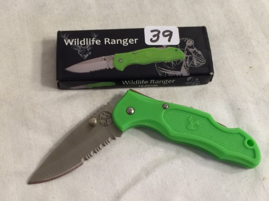 Collector NIP Whitetail Cutlery Wildlife Ranger #18-280ZG3" Folded Knive