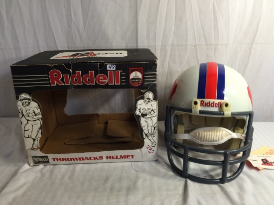 Collector NIP NFL Vintage Collection Riddell Throwbacks Helmet 10.5"Tall by 13.1/4"Width Box Size