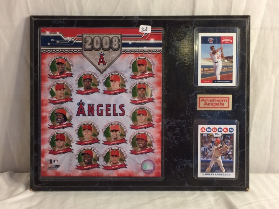 Collector Loose 2008 MLBPA Angels  #DB660559612 15"Width By 12" Tall Photo Plaque Size