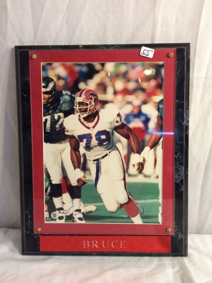 Collector Loose NFL Bruce Photo In A Plaque 13" Tall by 10.5"Width Plaque Size-See Pictures