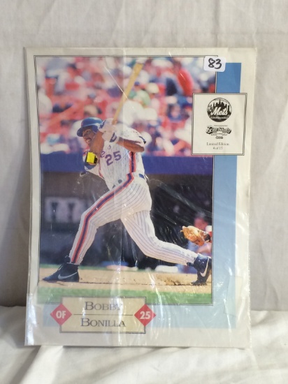 Collector Loose Bill Shultz Chevrolet Bobby Bonilla #4 Of 15 10.3/4" Tall By 8" Width Picture Size