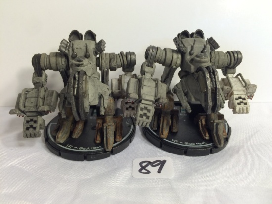 Lot of 3 Pieces Loose 2002 Collector Wizkids Miniature Mechwarrior War Figures 2"Tall