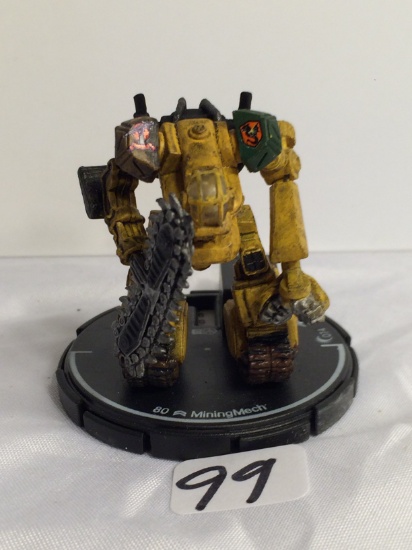 Collector Loose 2002 Wizkids Miniature Mechwarrior War Figure 80 MiningMech 2-3"Tall Figure