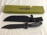 Collector NIP Master Cutlery Survivor Stainless Steel Knife #HK-793K 14