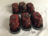 Lot of 6 Pieces Loose 2003 Collector Wizkids Miniature Mechwarrior War 28 Mobil HQ Vehicles