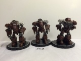 Lot of 3 Pieces Loose 2003 Collector Wizkids Miniature Mechwarrior War Figures - See Pictures