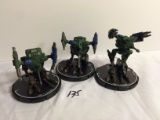 Lot of 3 Pieces Loose 2003 Collector Wizkids Miniature Mechwarrior War Figures - 2