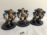 Lot of 3 Pieces Loose 2003 Collector Wizkids Miniature Mechwarrior War Figures - 2