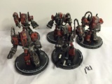 Lot of 5 Pieces Loose 2003 Collector Wizkids Miniature Mechwarrior War Figures - 2