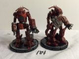 Lot of 2 Pieces Loose 2003 Collector Wizkids Miniature Mechwarrior War Figures - 2