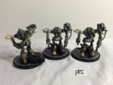 Lot of 3 Pieces Loose 2003 Collector Wizkids Miniature Mechwarrior War Figures - 2