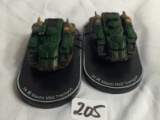 Lot of 2 Pieces Loose 2003 Collector Wizkids Miniature Mechwarrior War vehicles - See Pictures