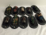 Lot of 10 Pieces Loose 2003 Collector Wizkids Miniature Mechwarrior War vehicles - See Pictures