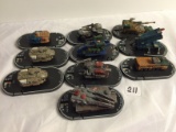 Lot of 10 Pieces Loose 2003 Collector Wizkids Miniature Mechwarrior War vehicles - See Pictures