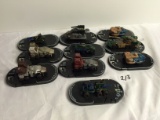 Lot of 10 Pieces Loose 2002 Collector Wizkids Miniature Mechwarrior War vehicles - See Pictures