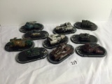 Lot of 10 Pieces Loose 2005 Collector Wizkids Miniature Mechwarrior War vehicles - See Pictures