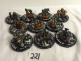 Lot of 10 Pieces Collector Loose Wizkids Miniature 2003 Armor Battle Mini-Figures - See Pictures