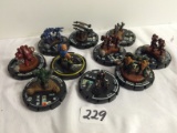 Lot of 10 Pieces Collector Loose Wizkids Miniature 2003 Armor Battle Mini-Figures - See Pictures