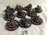 Lot of 10 Pieces Collector Loose Wizkids Miniature 2003 Armor Battle Mini-Figures - See Pictures