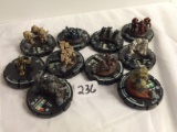 Lot of 10 Pieces Collector Loose Wizkids Miniature 2003 Armor Battle Mini-Figures - See Pictures