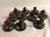 Lot of 10 Pieces Collector Loose Wizkids Miniature 2003 Armor Battle Mini-Figures - See Pictures