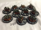 Lot of 10 Pieces Collector Loose Wizkids Miniature 2003 Armor Battle Mini-Figures - See Pictures