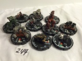 Lot of 10 Pieces Collector Loose Wizkids Miniature 2003 Armor Battle Mini-Figures - See Pictures