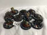 Lot of 10 Pieces Collector Loose Wizkids Miniature 2003 Armor Battle Mini-Figures - See Pictures
