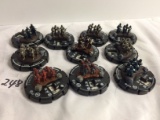 Lot of 10 Pieces Collector Loose Wizkids Miniature 2003 Armor Battle Mini-Figures - See Pictures