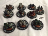 Lot of 10 Pieces Collector Loose Wizkids Miniature 2003 Armor Battle Mini-Figures - See Pictures