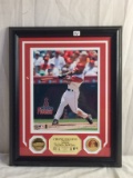 Collector Loose Chone Figgins Angels Third Base #9 34/2007 Limited Edition In A Frame 16
