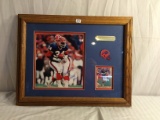 Collector Loose Bills Thurman Thomas #34 With Signiture In A Frame 18.5