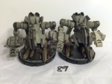 Lot of 3 Pieces Loose 2002 Collector Wizkids Miniature Mechwarrior War Figures 2