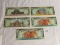 Lot of 5 Pieces Collector  Disney Dollars Paper Money $1, $5 and $10 Paper Money