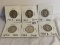 Lot of 6 Pieces Collector Vintage 1940's -1950's Washington Quarter 25c US Coins