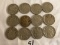 Lot of 12 Pieces Collector Vinatge 1936  Indian Head Buffalo Nickel 5c US Coins
