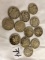 Lot of 12 Pieces Collector Vintage 1942-1943 U.S Ten Cents Dime 10C Silver Coins