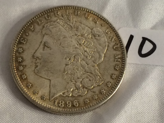 Collector Vintage 1896 Morgan US Silver One Dollar $1 Silver Coin