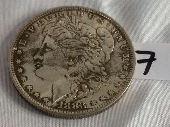 Collector Vintage 1883-O Morgan US Silver One Dollar $1 Silver Coin