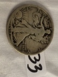 Collector Vinatge 1917 walking Liberty Half Dollar US Silver Coin