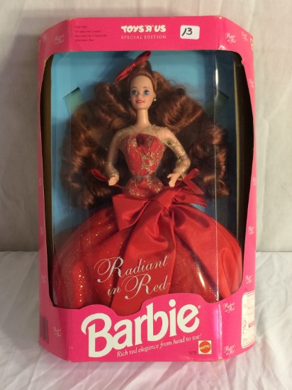 Collector NIP Mattel Barbie Doll Radiant In Red Barbie 13.5"Tall By 9.5"W Box Size