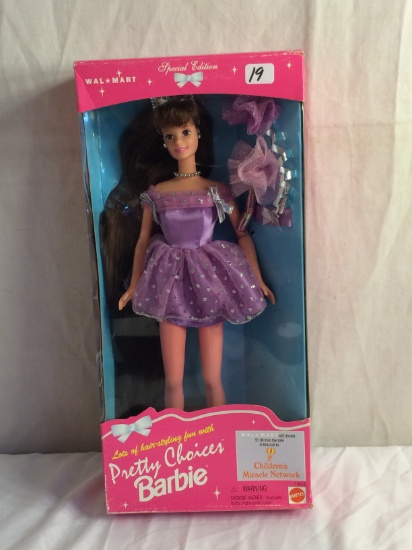 Collector NIP Mattel Barbie Doll Pretty Choices Barbie Walmrt Special Edition 13"Tall By 5.5"W Box S