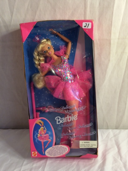 Collector NIP Mattel Barbie Doll Twirling Ballerina Barbie 13"Tall By 6.5"W Box Size