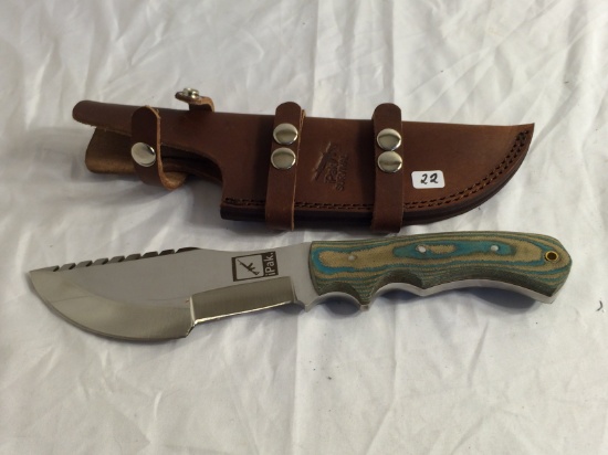 Collector Ipak Survival Hunting Knife Stainless Steel With Scabbard 12" Overall Had minor Chip